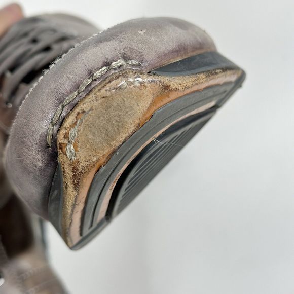 Magnanni Ibiza Mens Sneakers Shoes Size 11 Water Distressed Calf Skin 22652 Grey - Picture 13 of 16